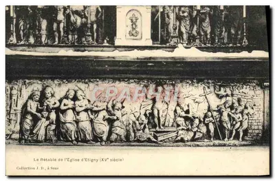 O Rétable da Igreja de Etigny — Século XV — Coleção J. D., em Sens