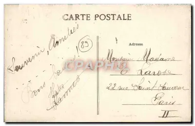 Fleury-Vallée-d'Aillant — Wejście do Wsi, strona Laduz — H. Vilain, Wyd., Auxerre — Rewers
