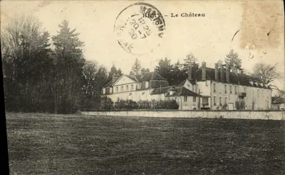 Héry - O Castelo — vista do castelo cercado por florestas — editor J. Désax, n° 387