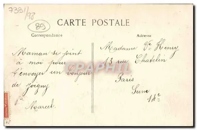 Joigny — Portal Katedry Świętego Tysiąclecia — Wyd. Lib. Th. Hameletin, Joigny — Rewers