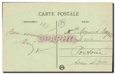 Joigny (Yonne) - Most i Widok na Yonne — wydawca D. S. L. S. — Rewers