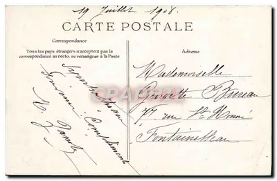 Joigny — Widok ogólny — Drukarnia H. Flamelin, Joigny — Rewers