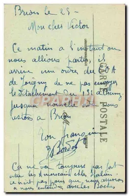 Joigny (Yonne) — Widok z Przezroczystego Mostu — Rewers