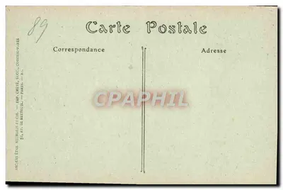 La Ferte-Loupière — Igreja — Pinturas murais (século XV), « A Dança dos Mortos » — Camille Loup, editor — Verso