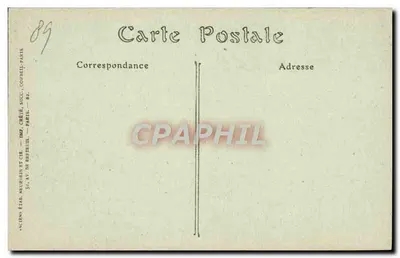La Ferte-Loupière — Igreja — Pinturas murais (século XV), « A Dança dos Mortos » — Castille Loup, editor — Verso