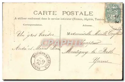 Lézinnes — Interior da igreja — Sra. Vve Blatt-Barrault, em Lézinnes (Yonne) — Verso