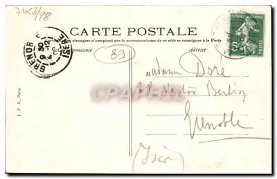 Laroche-Migennes — Antepuerto del Canal de Borgoña — Imp. Lib. H. Hamelin, Joigny — Reverso