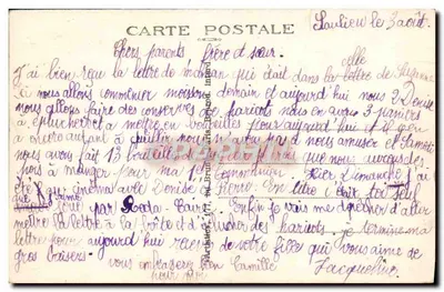 La Pierre qui Vire (Yonne) — L'Abbaye et la pièce d'eau — éditeur non visible — Verso