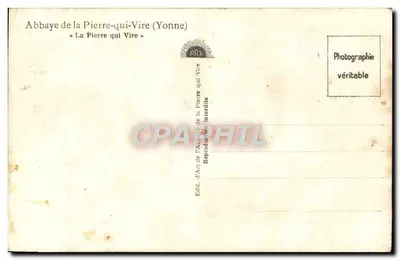 伊onne省的皮埃尔基维尔修道院 — 「会转动的石头」 — 皮埃尔基维尔修道院艺术出版社 — 背面