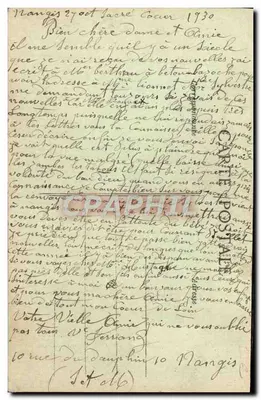 Sens — Het Martyrium van Sint Savinien, in de Kathedraal — Collectie J. D. Seis — Achterkant