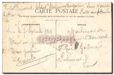 Sens (Yonne) — O Martírio de São Savinien, na Catedral — Coleção J. D., em Sens — Verso