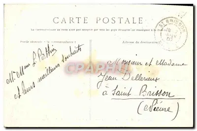 SENS — Vista del Liceo e della Caserma presi dai Torri della Cattedrale — J. D., Sens — Verso