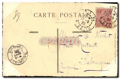 Katedra w Sens (Yonne) — seria 'Kościoły Francji' — Édition Artistique Suprêts, Paryż — Rewers