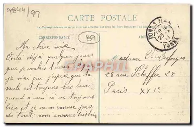 Pont-sur-Yonne — Aqueduk Eau de la Vanne w przejściu przez dolinę Yonne — Zbiór J. D., Sens — Rewers