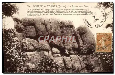 Quarré-les-Tombes (Yonne) — A Roche des Fées — Editor desconhecido, n° 514