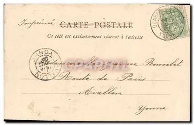 Quarré-les-Tombes — A Igreja — Impressora Parcoul — Verso