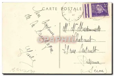 Ravières (Yonne) — Canal da Borgonha — Combier Imp. Macon — Verso