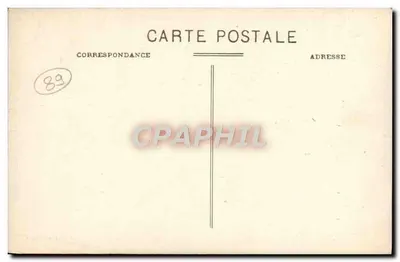 St-Fargeau (Yonne) — Zbiornik Bourdon - Ogólny widok poniżej przegrody — Rewers