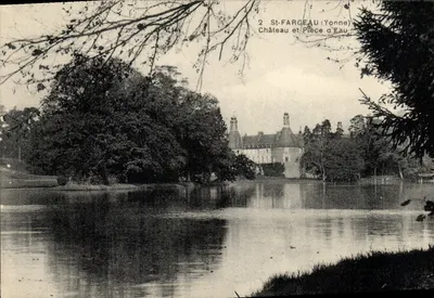 St-Fargeau (Yonne) — Castelo e Lago — editor desconhecido, n° 2