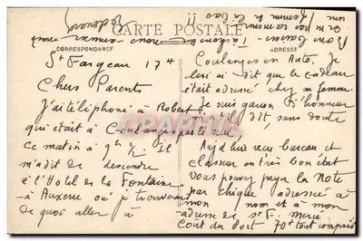 St-Fargeau (Yonne) — Castelo e Lago — editor desconhecido, n° 2 — Verso