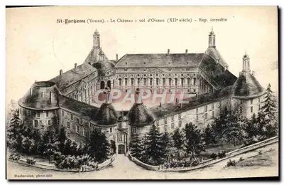St-Fargeau (Yonne) — O Castelo visto de cima (século XII) — Machavoin, foto-edição
