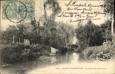 SAINT-FLORENTIN — Os Margens da Armance — Imp. H. Del Rèche, Pesant & Cie, sucessores