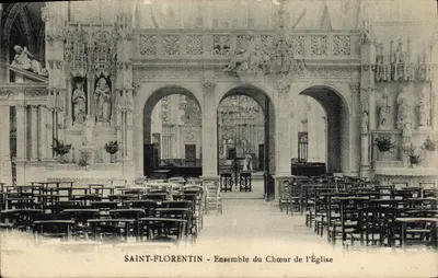 Saint-Floréntin — Conjunto do Coro da Igreja — Fototipo E. Desail, Paris