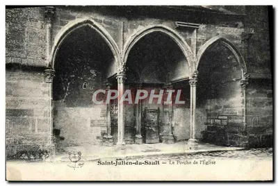Saint-Julien-du-Sault — Le Porche de l'Église — éditeur impr. J. Lefebvre