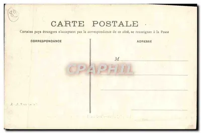 Saint-Julien-du-Sault — Le Porche de l'Église — éditeur impr. J. Lefebvre — Verso