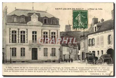 Saint-Julien-du-Sault — O Palácio de Justiça — Editor não visível, número de série não visível