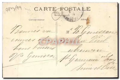 Saint-Julien-du-Sault — O Palácio de Justiça — Editor não visível, número de série não visível — Verso