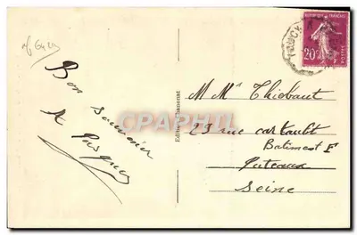 St-Maurice Thizouaille — Route de la Levée — Wydawca Chanoirat — Rewers