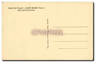 Chalet tunelu — blisko Aroy-sur-Cure — Photo Sufize w Vermenon — Rewers