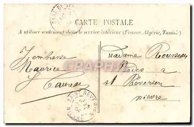 Sens — Nowy Urząd Miasta, inauguracja 3 kwietnia 1904 — Wydawca nieznany — Rewers