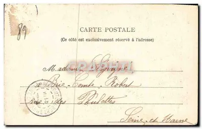 Sens — Statua Brama Thénard — Société Générale — Rewers