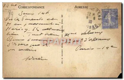 Sens — Place Drapés — Wydawnictwo Loiseau — Rewers