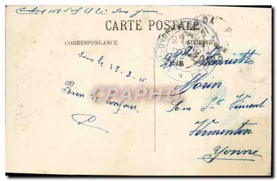 SENS — Pałac dawnego biskupstwa — Zbiór J. D., Sens — Rewers