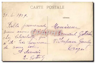 Sens (Yonne) — A Catedral — Coleção J. D., Sens — Verso
