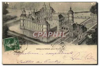 Castelo de Tanlay — vista aérea — editor não visível