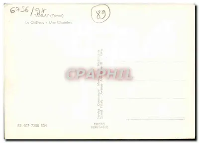 Tanlay (Yonne) — Il Castello — Una Stanza — Service Commercial Manuels Historiques, Parigi — Verso