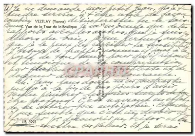 Vézelay (Yonne) — Widok na wieżę Bazyliki — wydawnictwo Art 'Mantei-Paris' nr 661 — Rewers