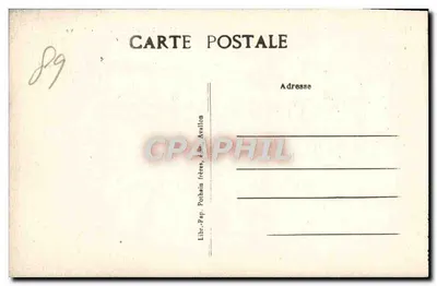 Vézelay — A Porta Nova — Librairie Pothain frères, éd. Avallon — Verso