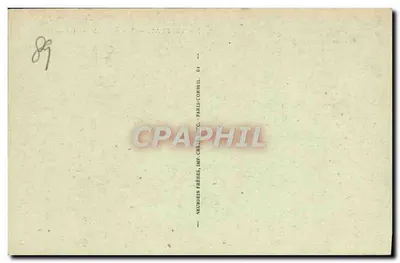 Vézelay — Widok ogólny — Neurolain Frères, Paris-Copénil, n°89 — Rewers
