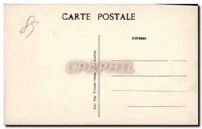 Vézelay — Promenada zamkowa — Librairie Pothain frères, Avallon — Rewers