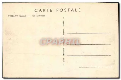 Vézelay (Yonne) — Vista Geral — Michaud, Avrillé — Verso