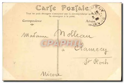 VÉZELAY — Vista geral — Editor não identificado, número de série não visível — Verso