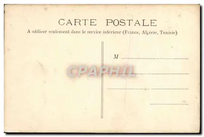 Vézelay — Zijgezicht van de Kerk van de Heilige Margaretha — Uitgave J. D. te Sens — Achterkant
