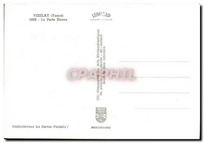 Vézelay (Yonne) — A Porta Nova — Lumicap — Verso