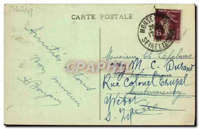 Villeneuve-l'Archevêque (Yonne) - A Moinha — André, fotógrafo em Villeur — Verso
