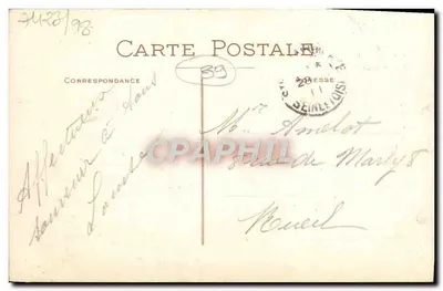Villeneuve-sur-Yonne — Porta de Sens, XIII século — Editor desconhecido, n° 10 — Verso